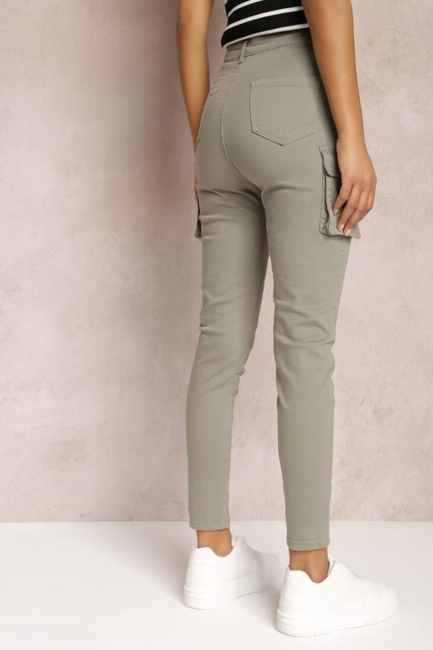 Clothing Zilene | Elodie Khaki Cargo Trousers