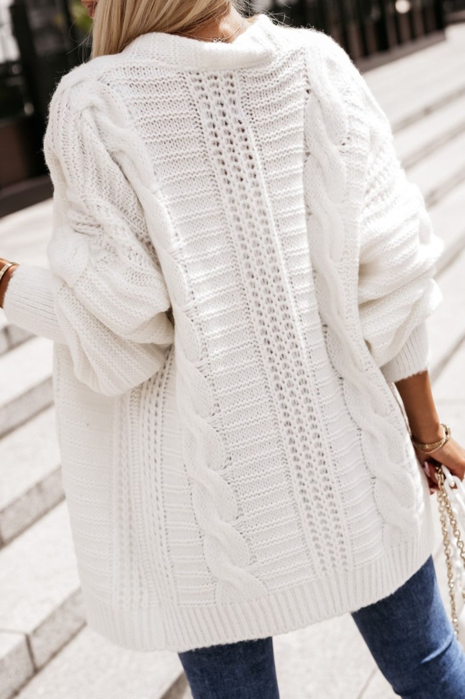 Clothing Willy Z | Colby Cream Knit Cardigan