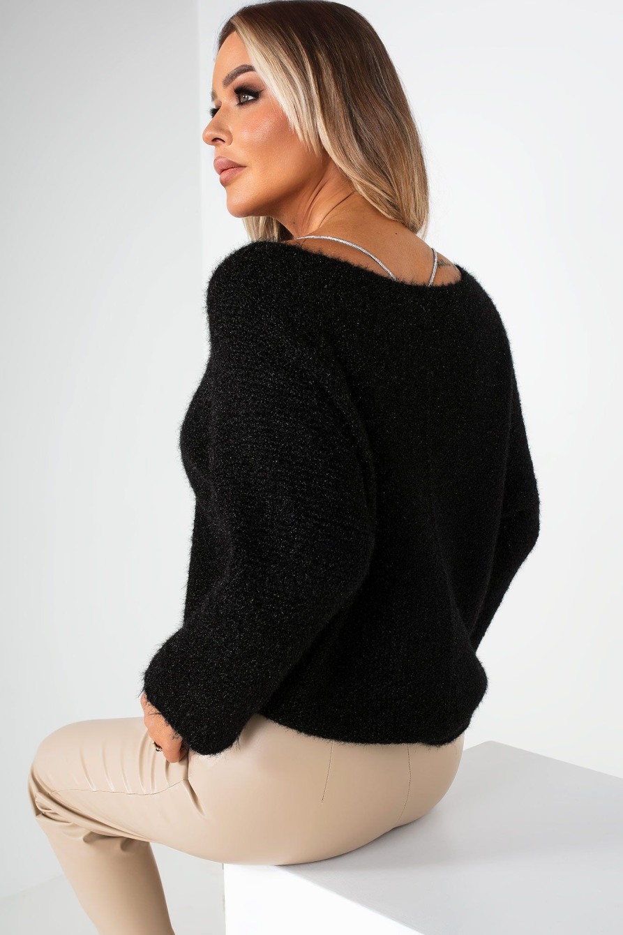 Clothing Willy Z | Romy Black Knit Jumper