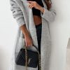 Clothing Willy Z | Fenix Grey Chunky Knit Cardigan