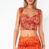 Clothing Vera u0026 Lucy | Melvin Orange Animal Print Top