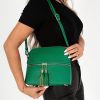 Clothing Koko | Brooklyn Green Faux Leather Bag