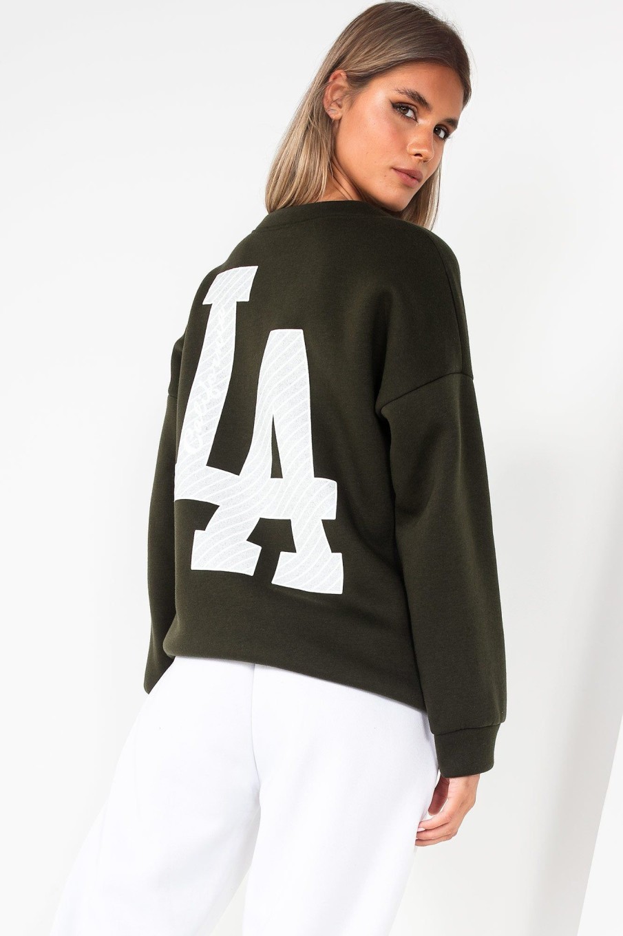 Clothing Willy Z | Riley Khaki 'La' Sweatshirt