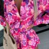 Clothing Willy Z | Gia Pink Floral Shorts Co Ord