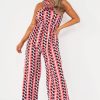 Clothing Influence | Bonnie Multi Print Wide Leg Jumpsuit