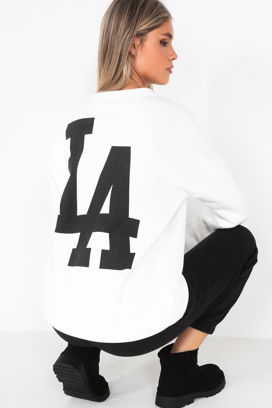 Clothing Willy Z | Riley White 'La' Sweatshirt