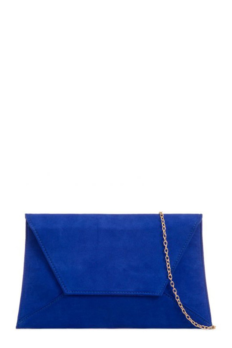 Bags Koko | Nettie Royal Blue Suedette Envelope Clutch Bag