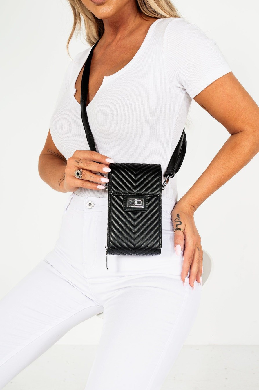 Clothing Koko | Fallon Black Pouch Cross Body Bag