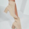 Clothing Bestelle | Ellis Cream Knitted Ankle Boots