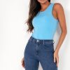 Clothing In Vogue | Mabel Blue Sleeveless Bodysuit