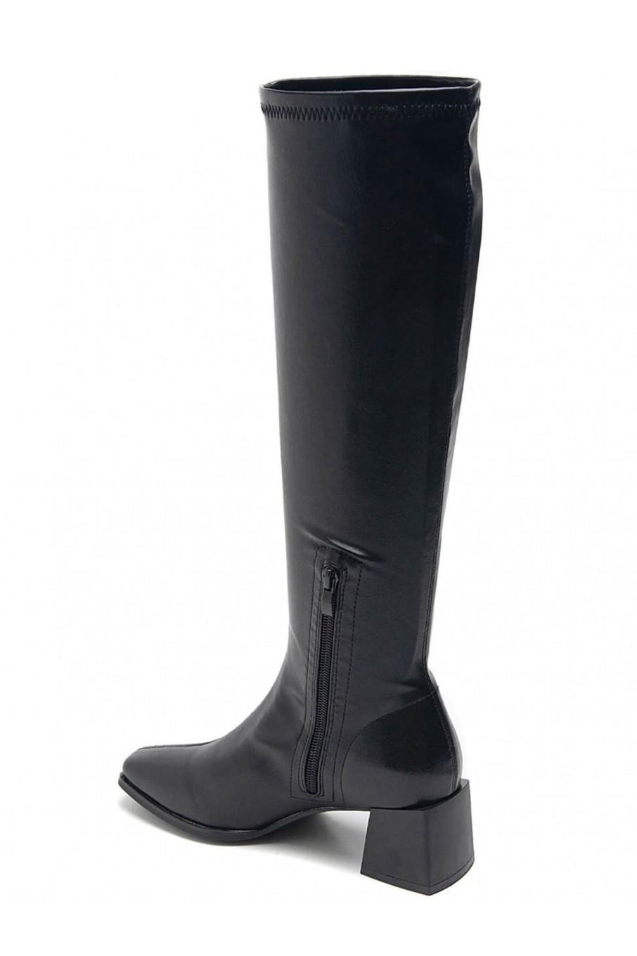 Clothing Ideal | Oline Black Faux Leather Boots