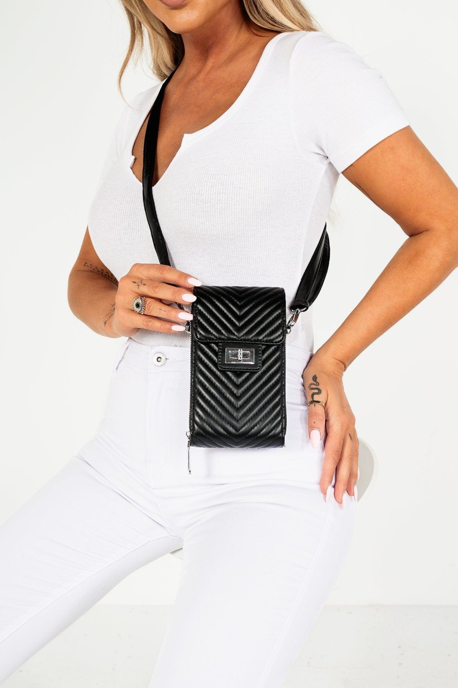 Clothing Koko | Fallon Black Pouch Cross Body Bag