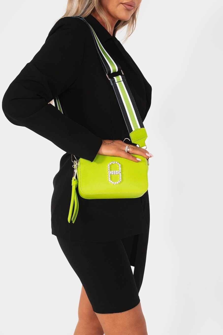 Bags Koko | Tianna Lime Green Cross Body Bag