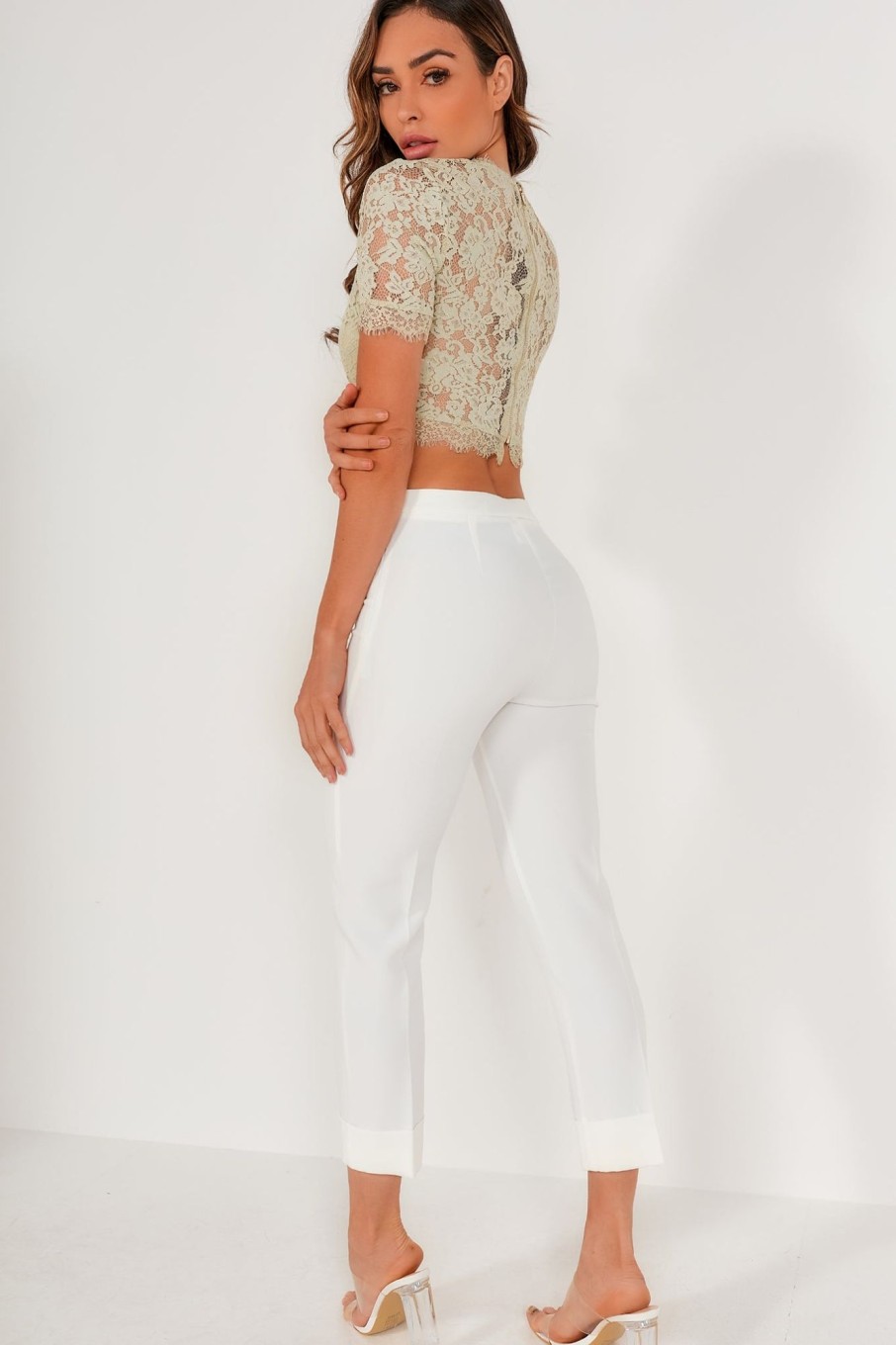 Clothing In Vogue | Tammy White Straight Leg Trousers