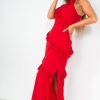 Clothing Girl in Mind | Girl In Mind Macy Red Ruffle Dress