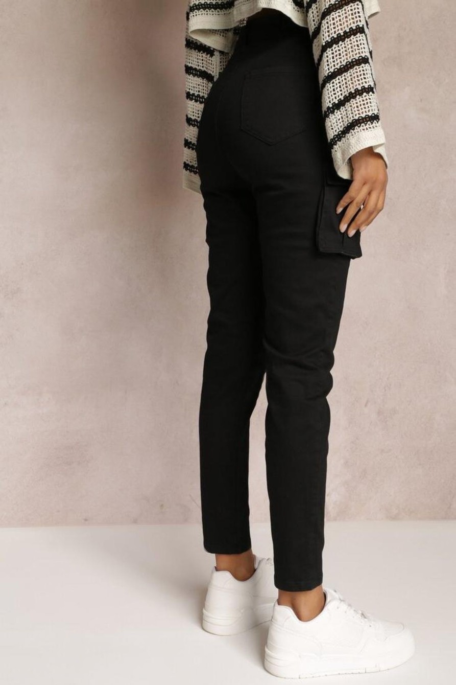 Clothing Zilene | Elodie Black Cargo Trousers