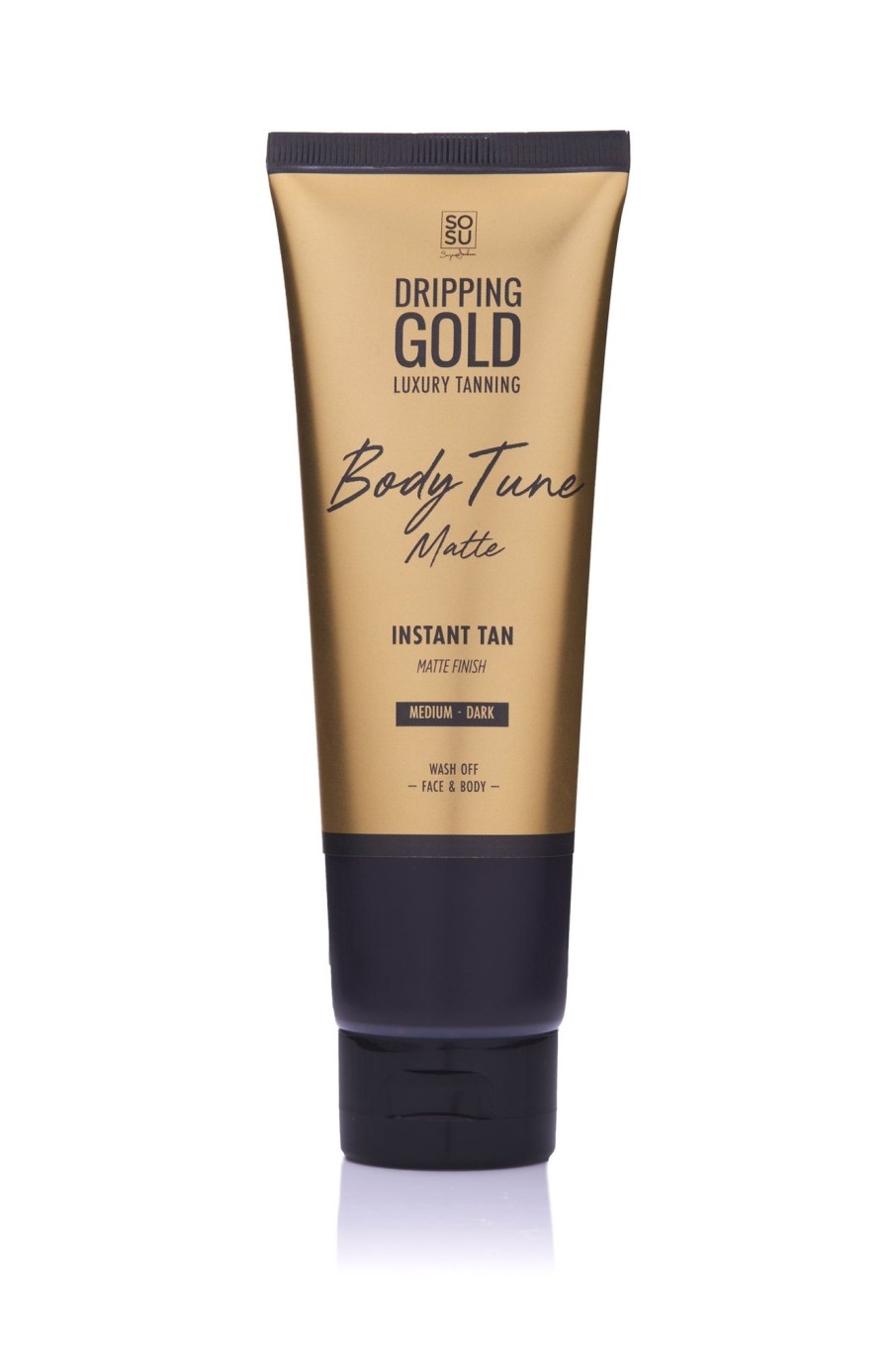 Beauty SOSU | Body Tune Medium - Dark Instant Tan - Matte Finish By Sosu Dripping Gold