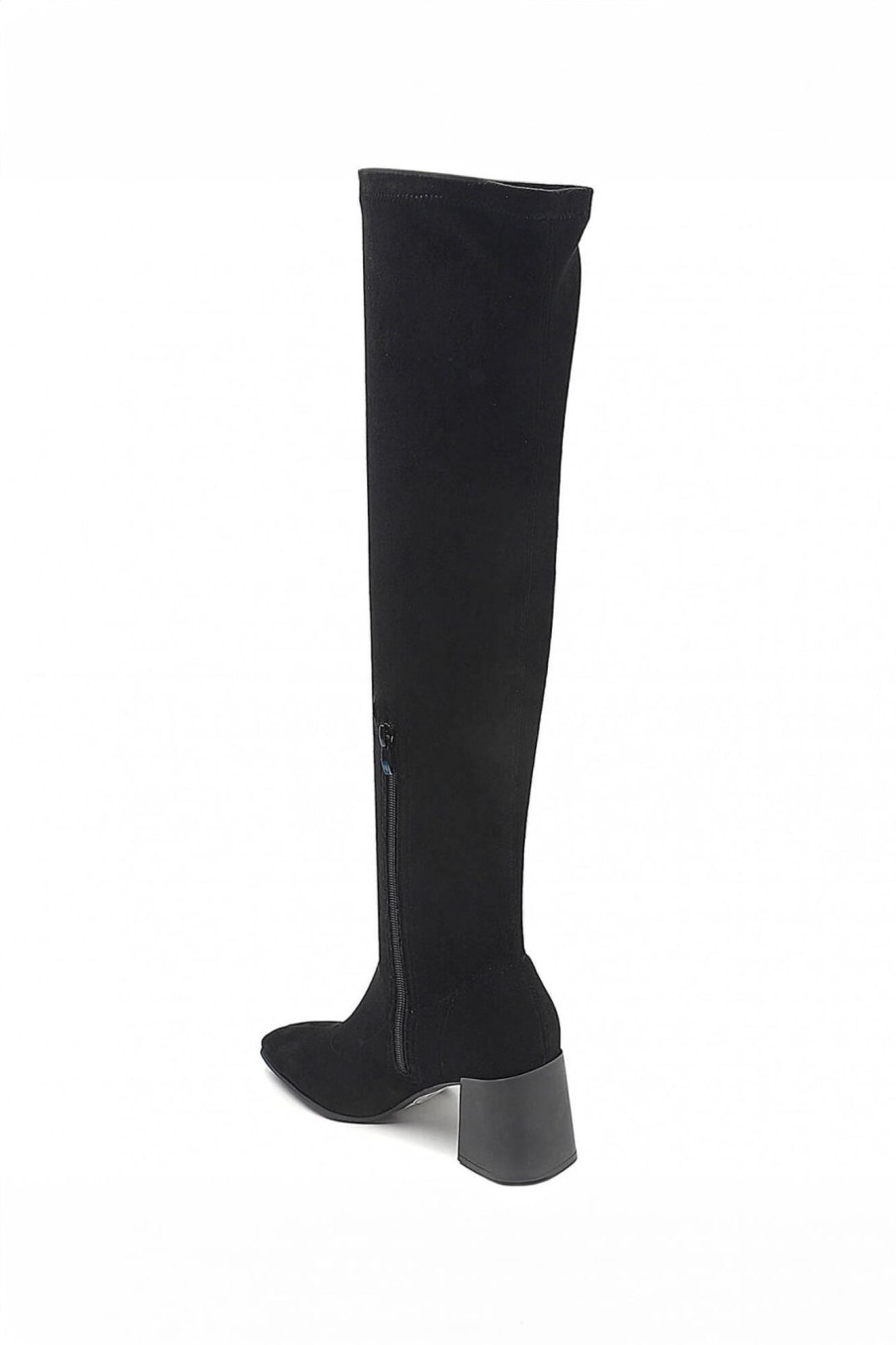 Clothing ally | Halley Black Suedette Knee High Boots