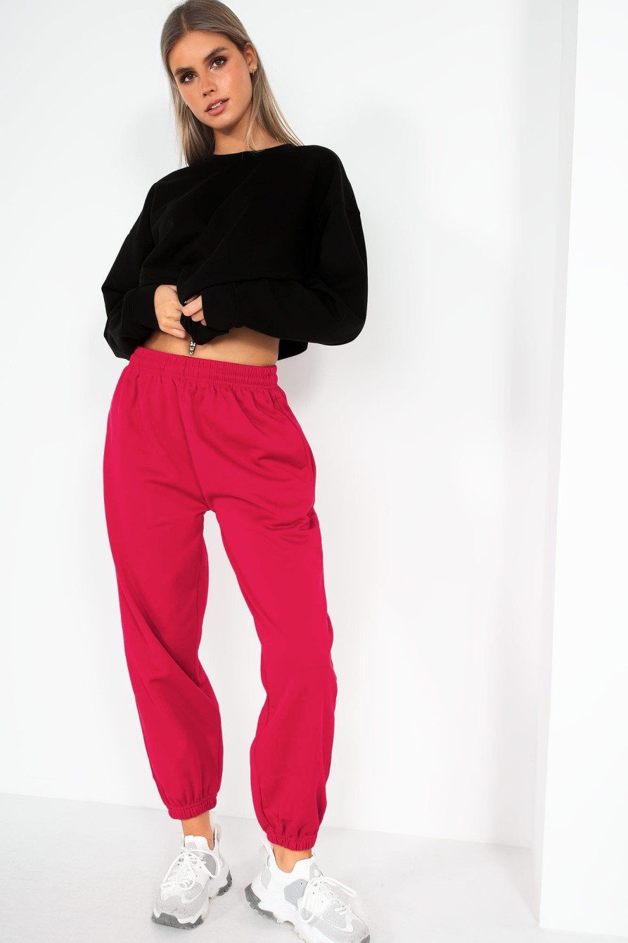 Clothing Style Wise | Olivia Fuchsia Oversized Joggers