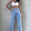 Clothing Redial | Fiadh Light Blue Straight Leg Jeans