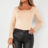 Clothing Estee Brown | Parker Sand Long Sleeve Top