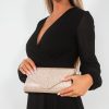 Clothing Koko | Saoirse Rose Gold Diamante Clutch