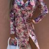 Clothing Estee Brown | Leliana Pink Floral Wrap Dress