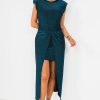 Clothing Copper Rose | Keira Blue Shimmer Sleeveless Dress