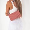 Clothing Koko | Stella Blush Suedette Clutch Bag