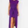 Clothing Copper Rose | Keira Purple Shimmer Sleeveless Dress