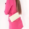 Clothing Koko | Ava Cream Patent Clutch