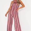 Clothing Influence | Bonnie Multi Print Wide Leg Jumpsuit