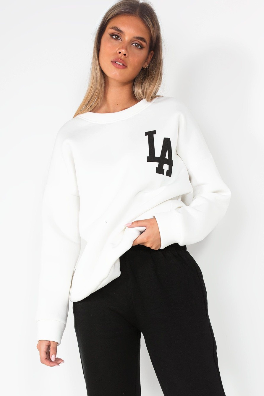 Clothing Willy Z | Riley White 'La' Sweatshirt