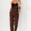 Clothing Madison Paris | Jenna Chocolate Tailored Trousers