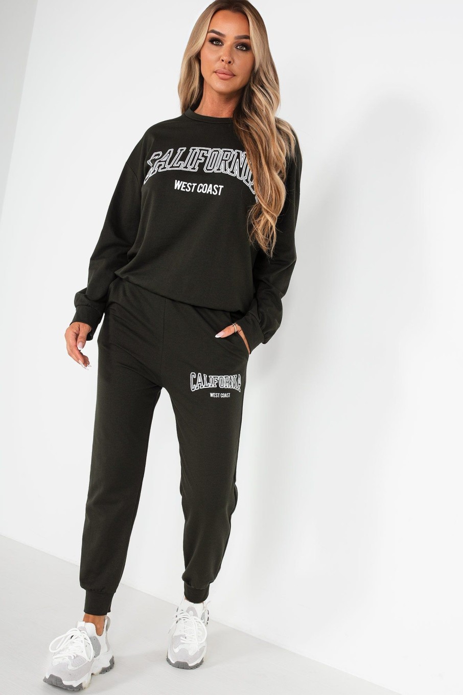 Clothing Willy Z | Oksana Khaki 'California' Jogger Co Ord