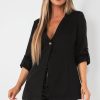 Clothing Willy Z | Talia Black Long Sleeve Jacket