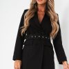 Clothing Willy Z | Kamiyah Black Blazer Dress