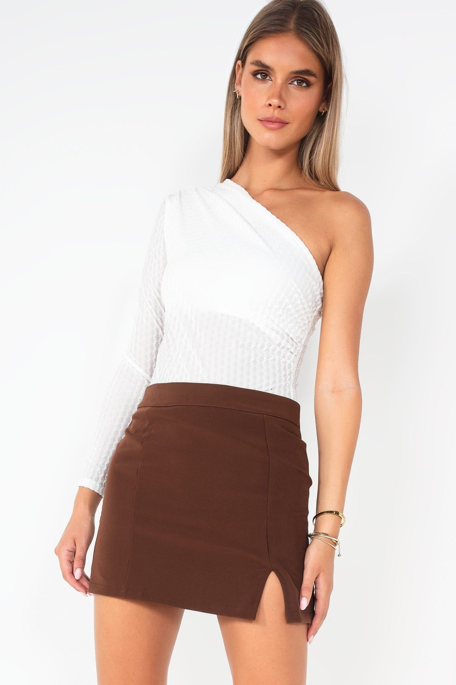 Clothing Eight Paris | Harper Chocolate Mini Skirt