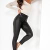 Clothing Denim Club | Jalis Black Wax High Waisted Trousers