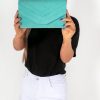 Clothing Koko | Stella Mint Suedette Clutch Bag