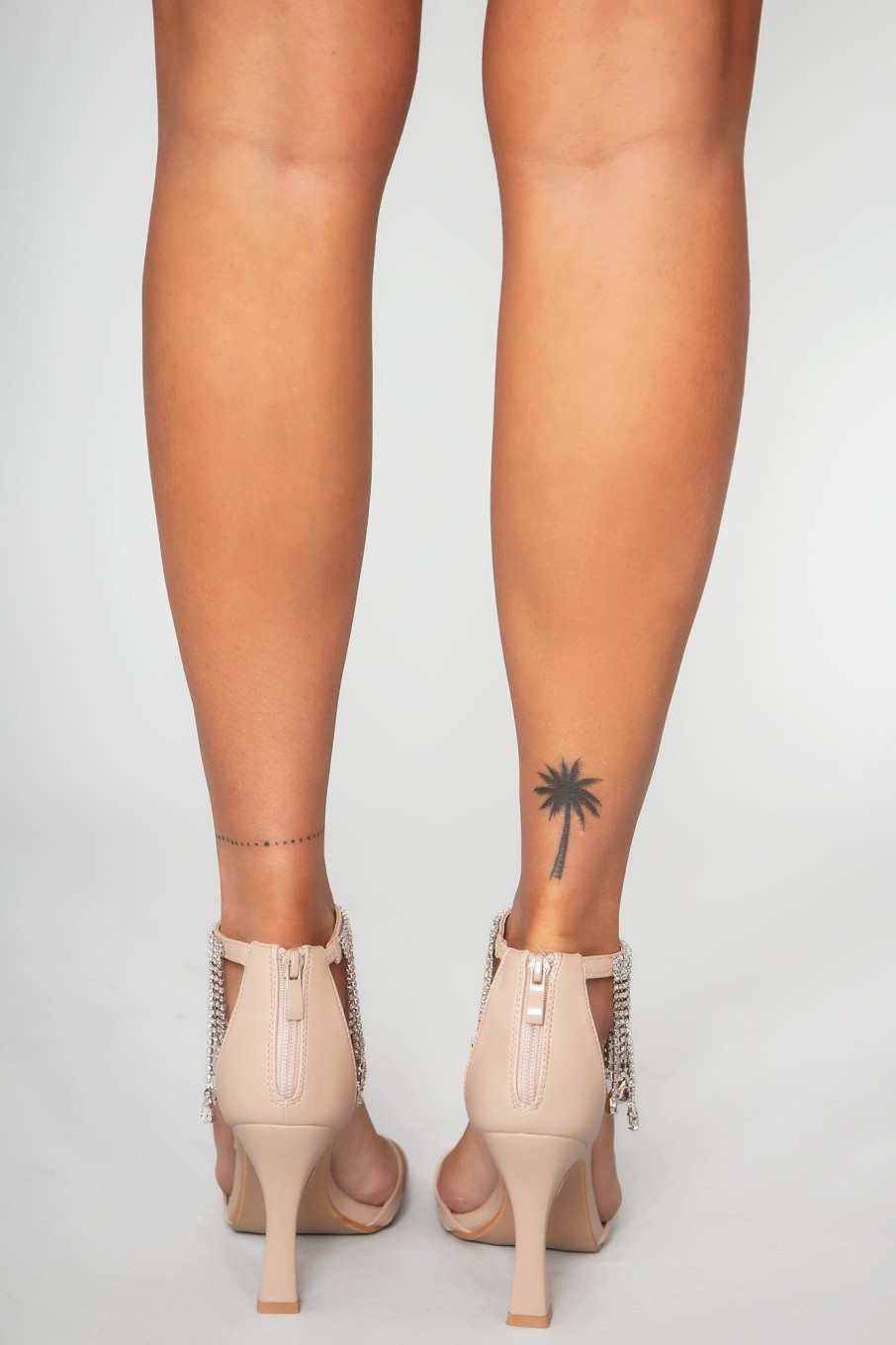 Clothing No Doubt | Padma Nude Diamante Tassel Heels