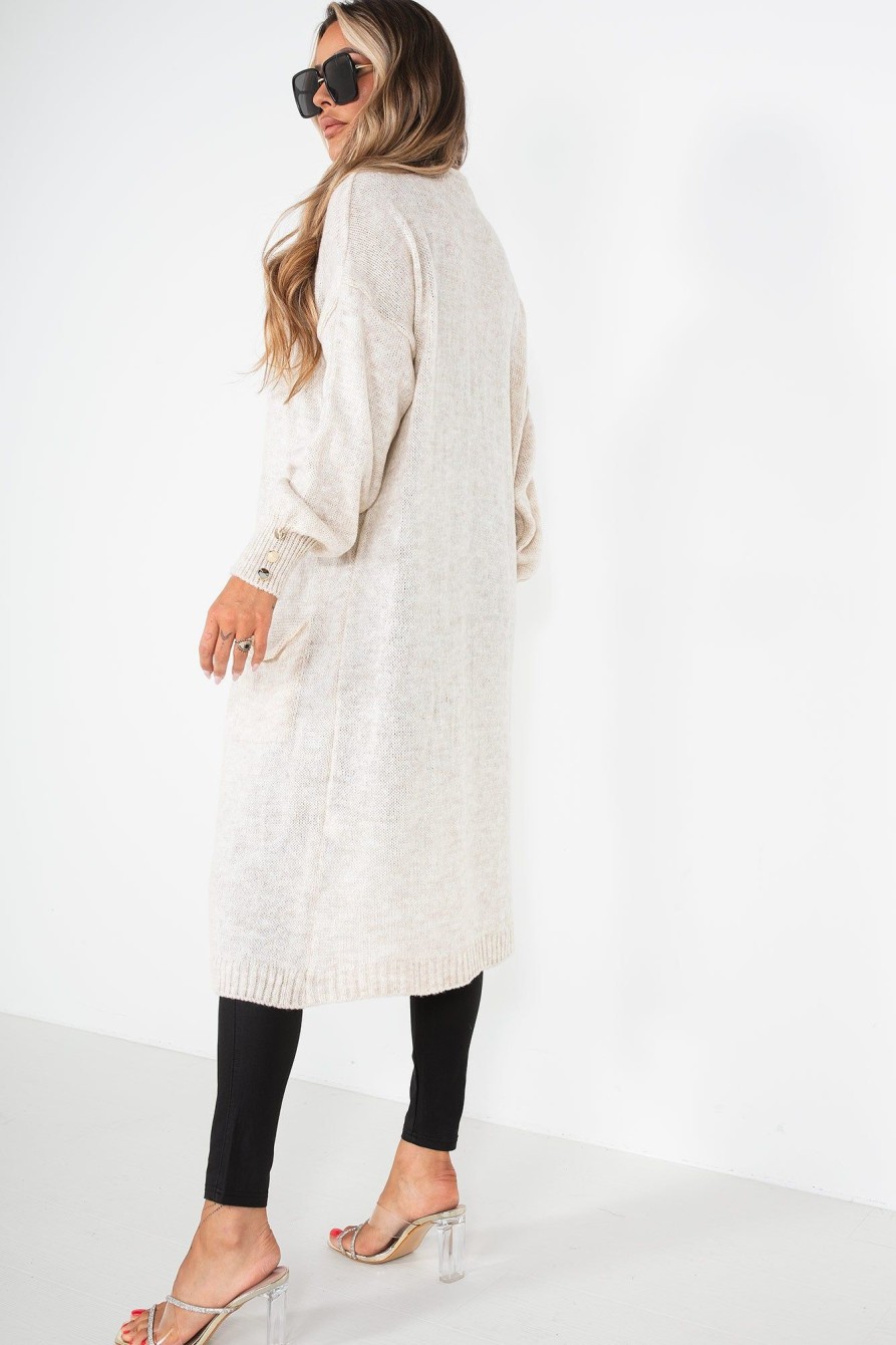 Clothing Willy Z | Elizabeth Stone Knit Cardigan