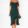 Clothing Girl in Mind | Girl In Mind Kamilla Green Frill Hem Dress