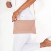 Clothing Koko | Nettie Nude Suedette Envelope Clutch Bag