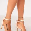 Clothing No Doubt | Hope Cream Suedette Barely There Heels