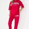 Clothing Willy Z | Lorenz Pink 'Los Angeles' Jogger Co Ord