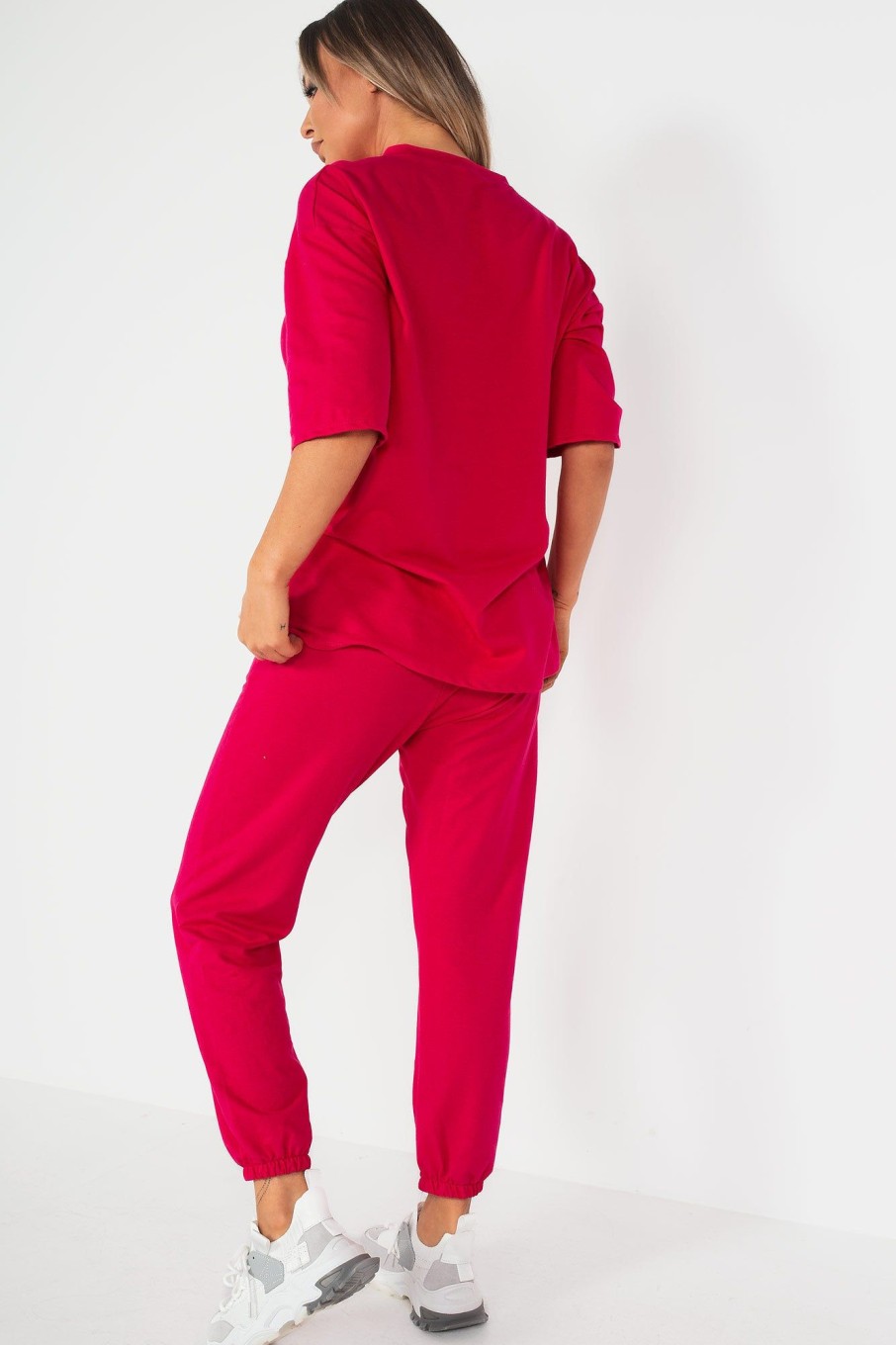 Clothing Willy Z | Lorenz Pink 'Los Angeles' Jogger Co Ord