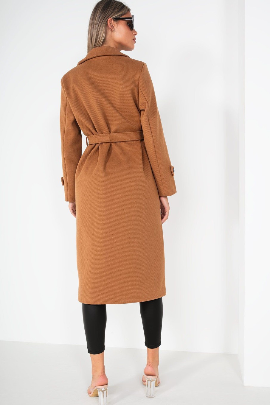 Clothing Willy Z | Sandy Tan Belted Coat