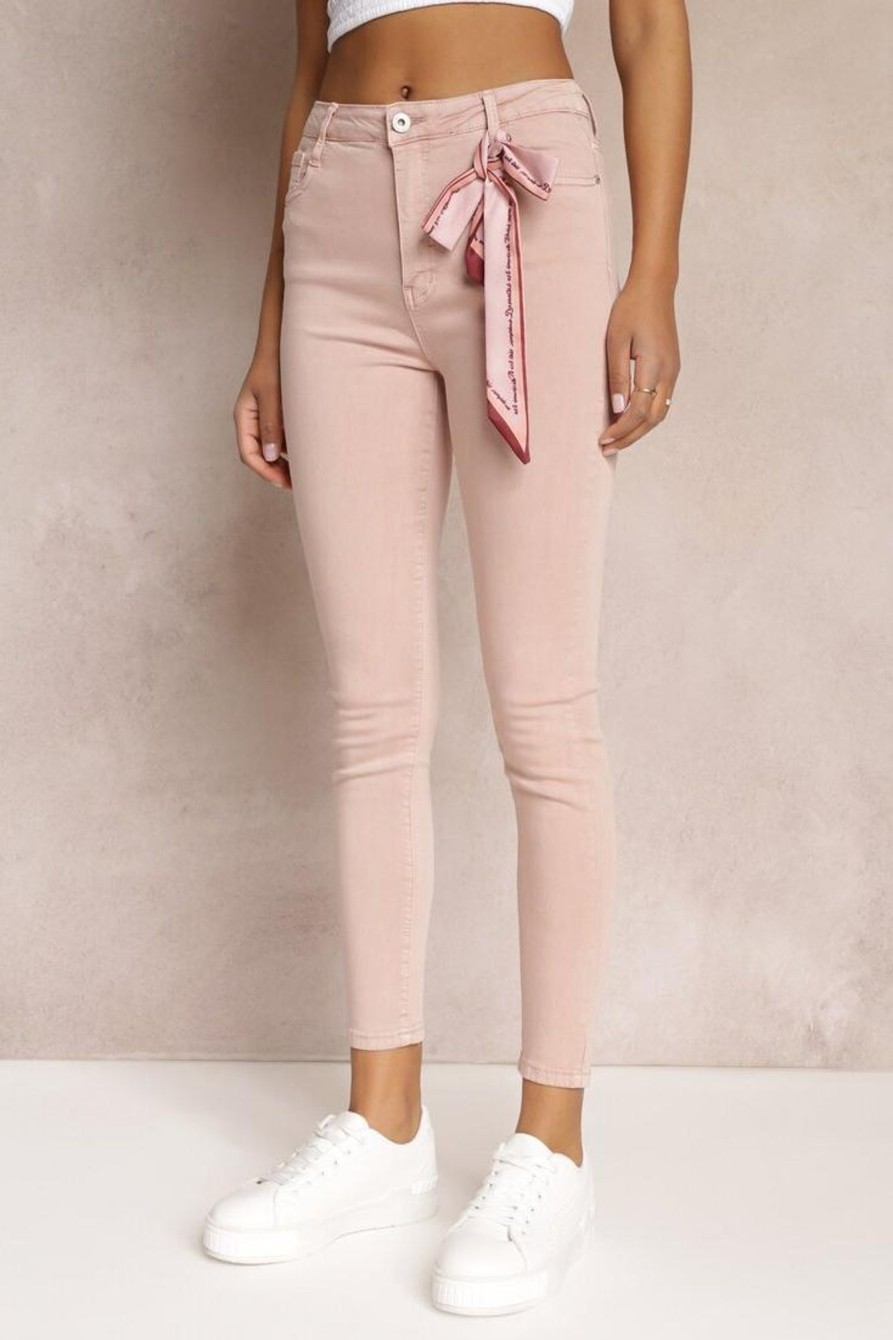 Clothing Zilene | Thea Blush High Waist Jeans