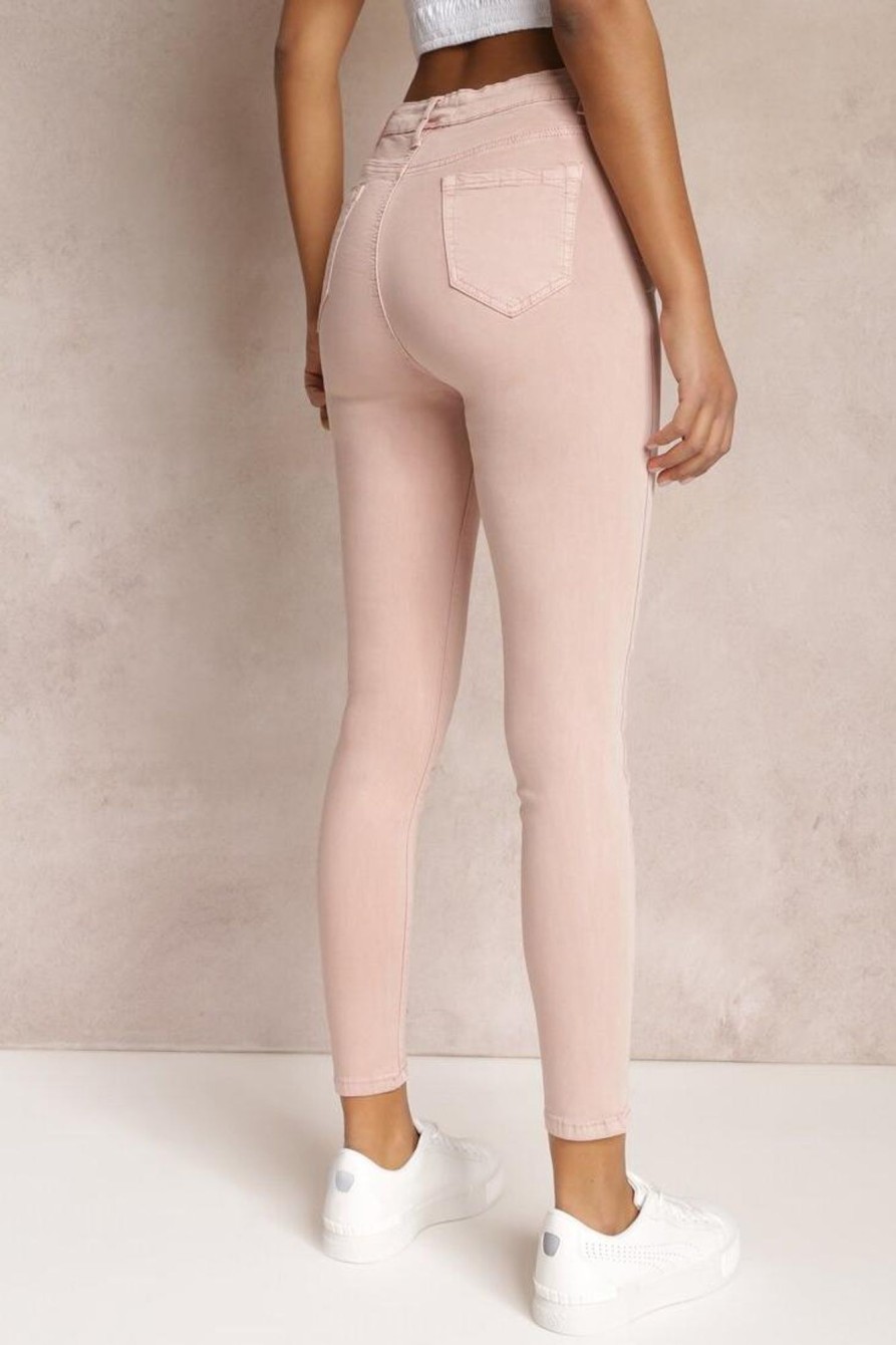 Clothing Zilene | Thea Blush High Waist Jeans